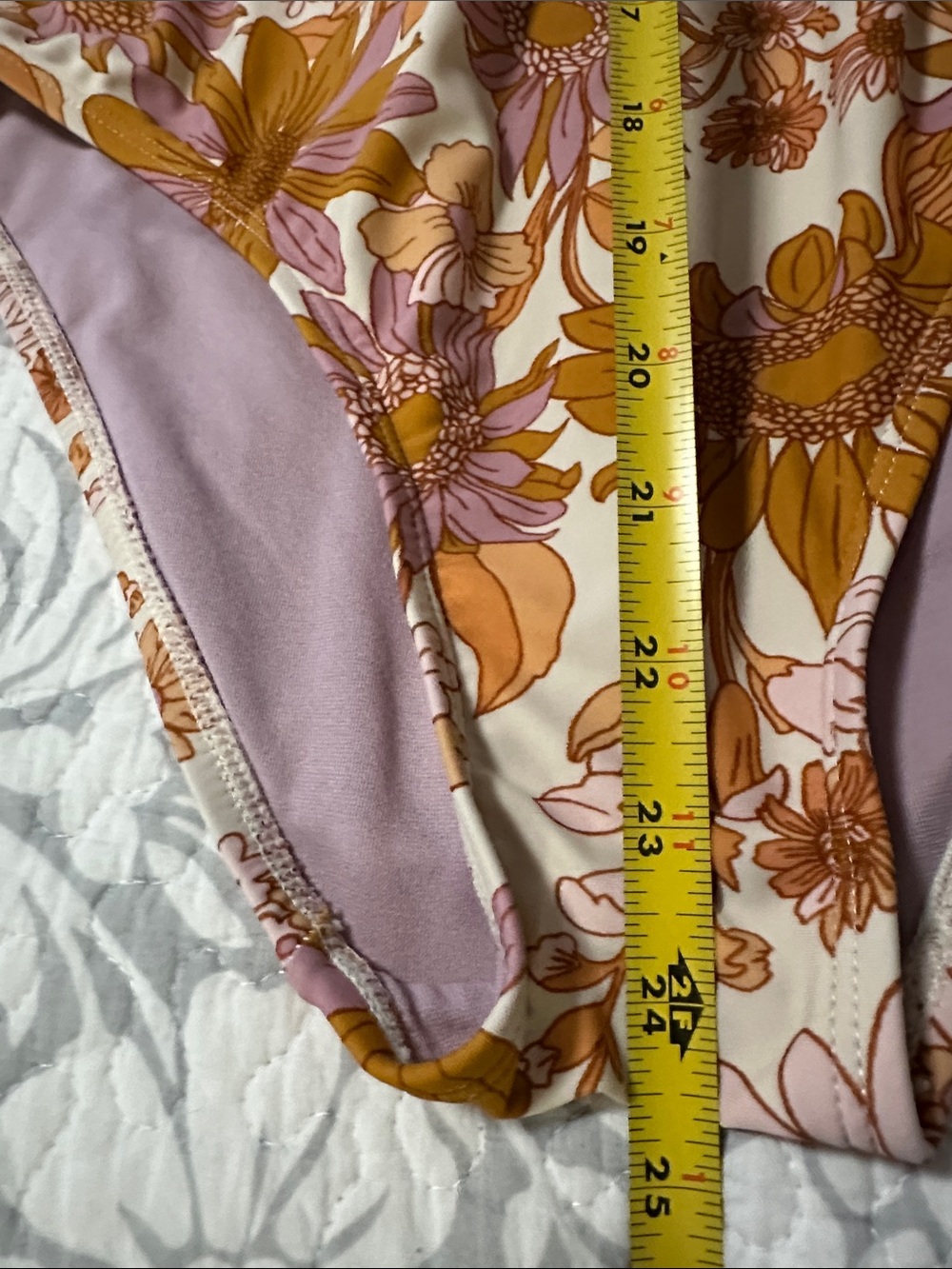 Kona Sol Light Mauve one piece swimsuit. Size Large - Picture 11 of 11